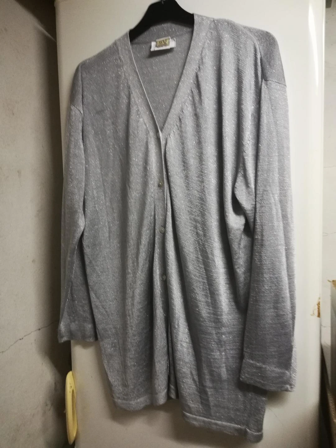 Lichte zilvergrijze vest met lange mouwen maat EUR T.XXL (onvolkomenheden) – photo 6